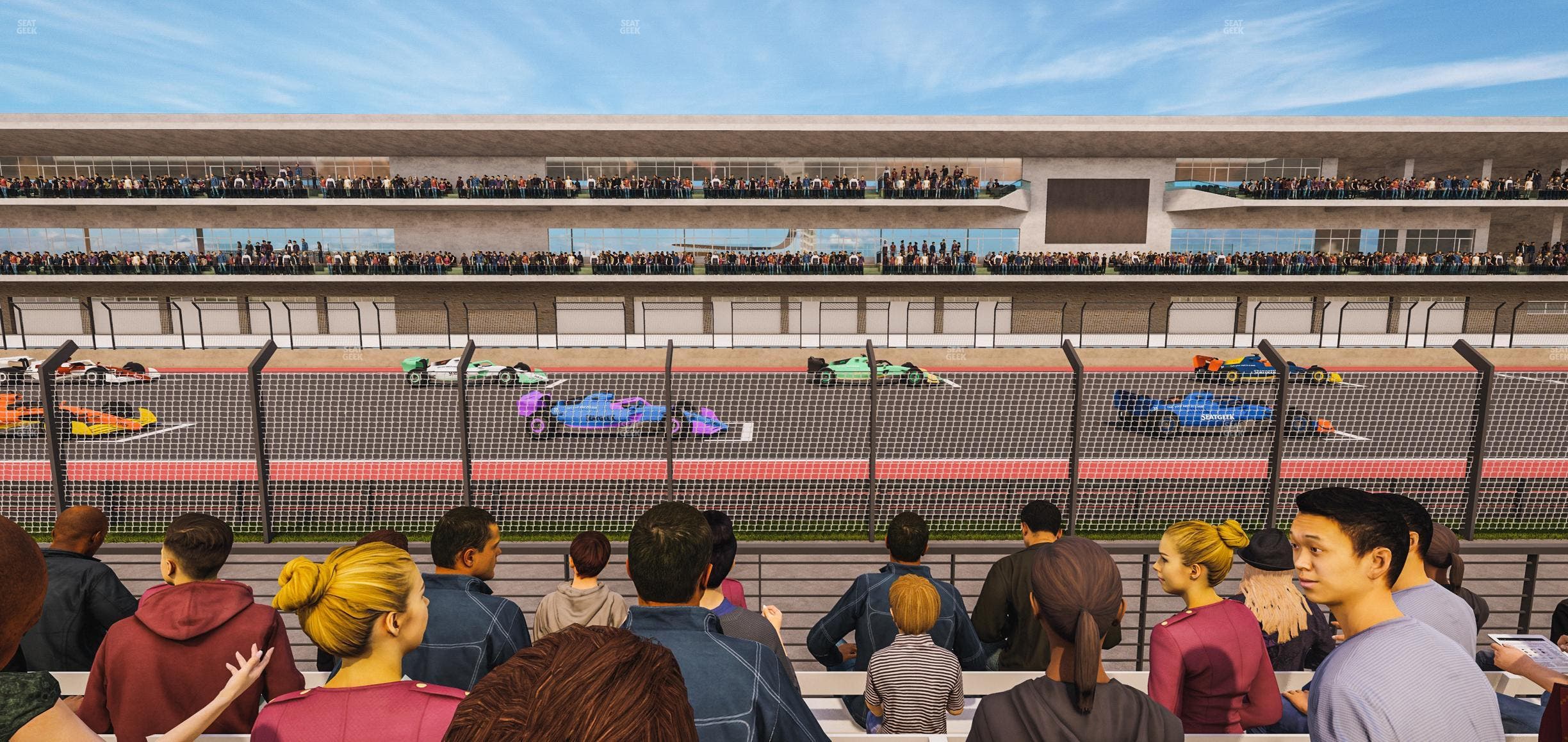 Circuit of The Americas - Section Main Grandstand Trackside East 122 Seat View
