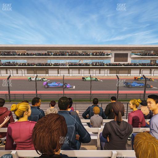 Circuit of The Americas - Section Main Grandstand Trackside East 122 Seat View