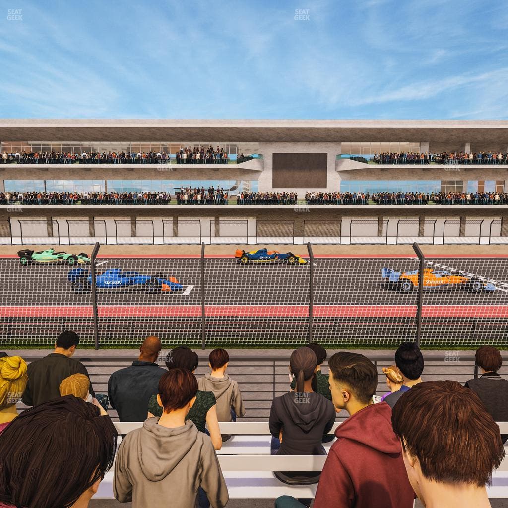 Circuit of The Americas - Section Main Grandstand Trackside East 123 Seat View