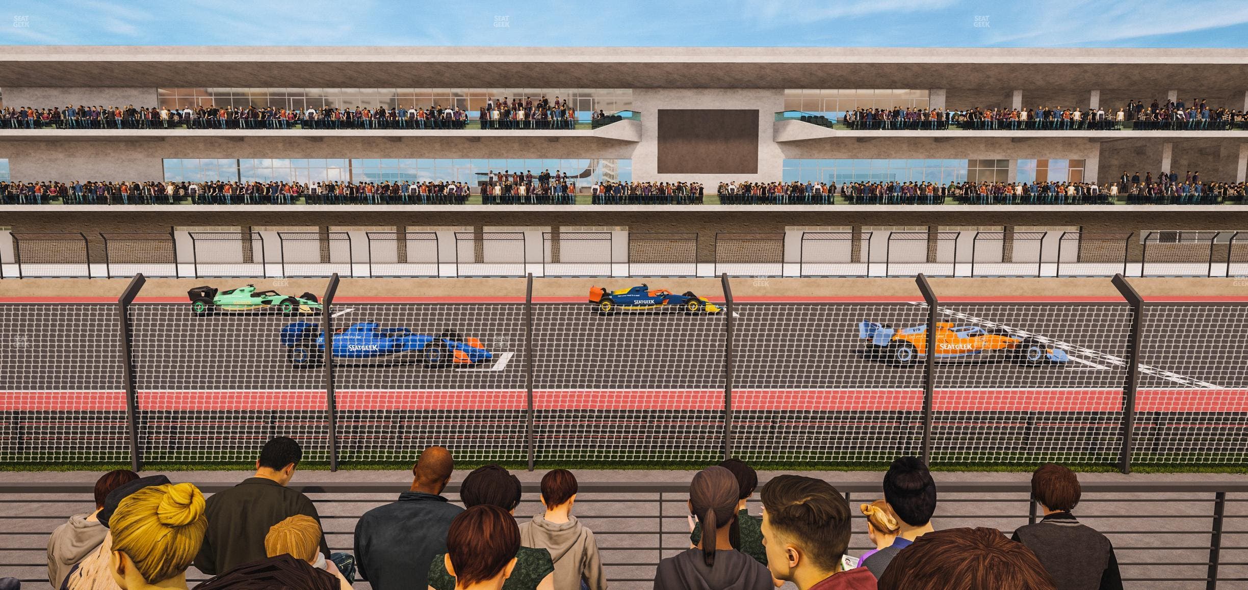 Circuit of The Americas - Section Main Grandstand Trackside East 123 Seat View