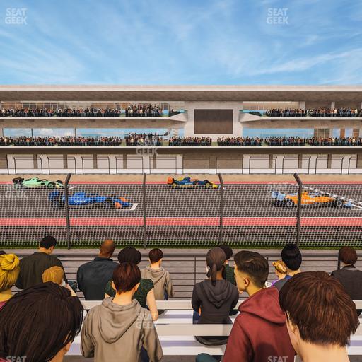 Circuit of The Americas - Section Main Grandstand Trackside East 123 Seat View