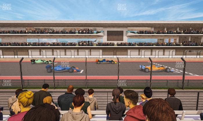 Circuit of The Americas - Section Main Grandstand Trackside East 123 Seat View