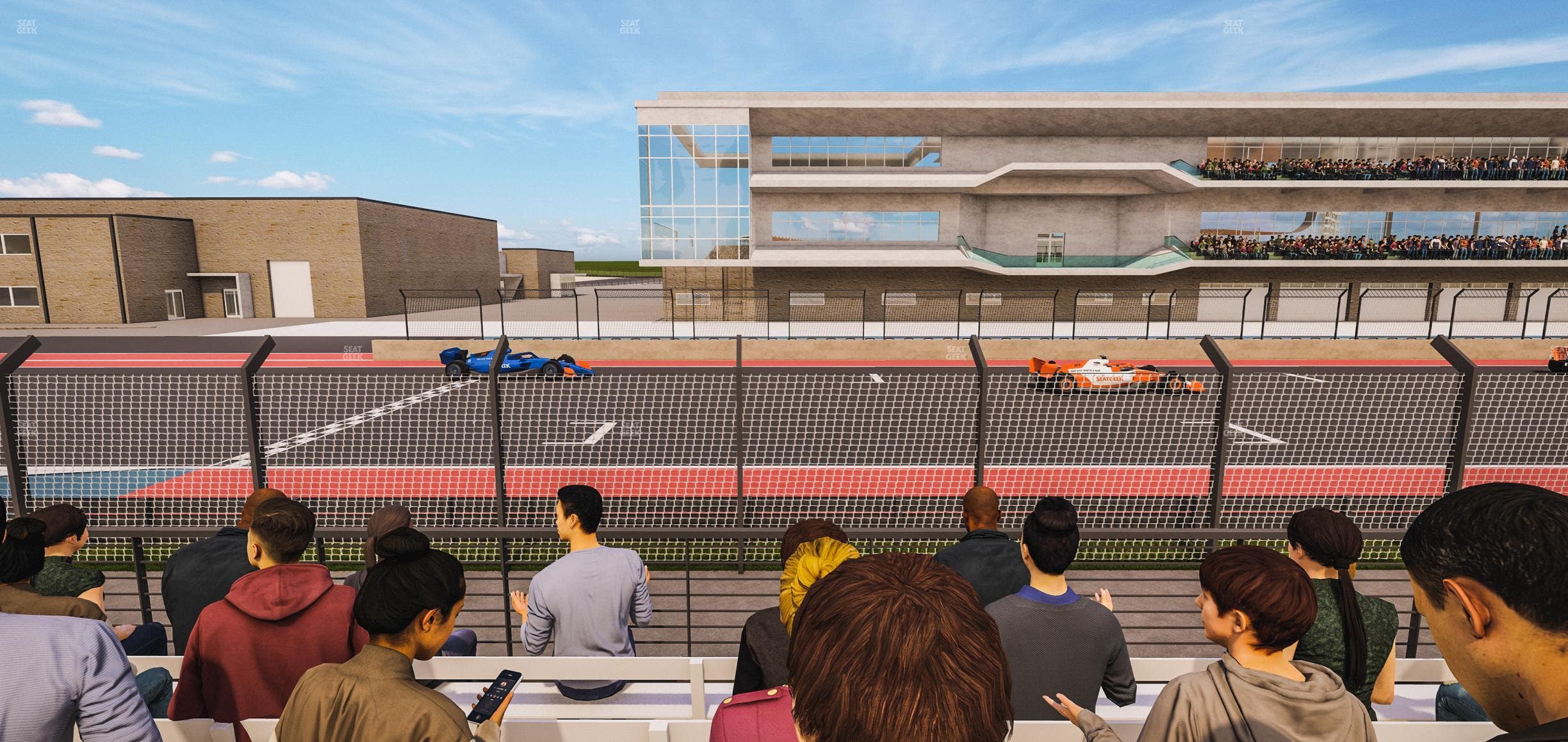 Circuit of The Americas - Section Main Grandstand Trackside West 102 Seat View