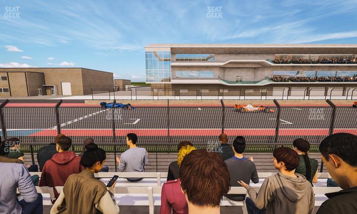 Circuit of The Americas - Section Main Grandstand Trackside West 102 Seat View