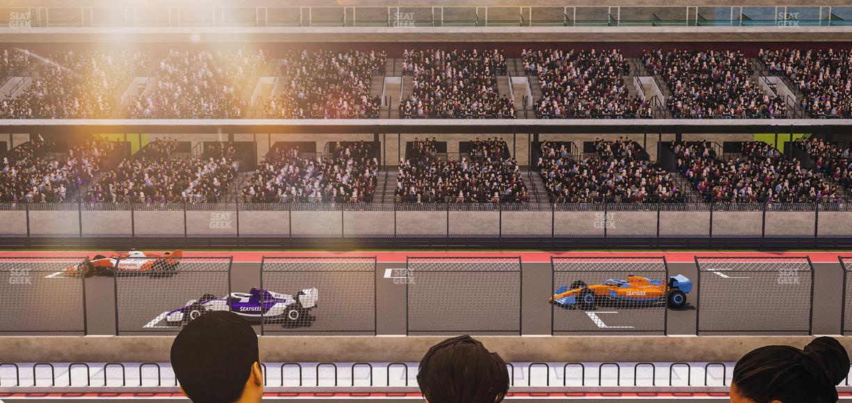 Circuit of The Americas - Section Paddock Club Seat View