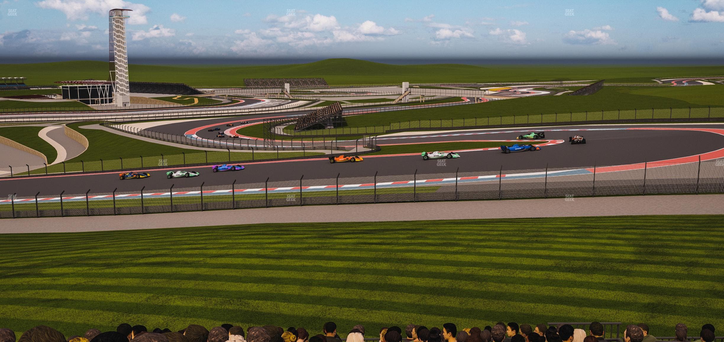 Circuit of The Americas - Section Turn 1 Grandstand 1 Seat View