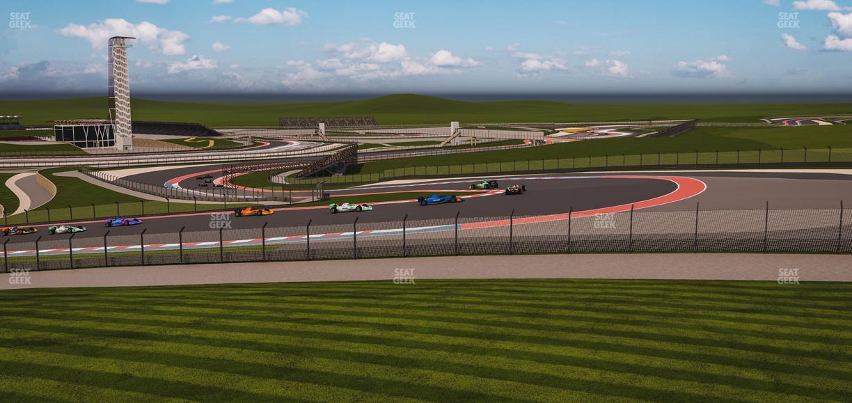 Circuit of The Americas - Section Turn 1 Grandstand 3 Seat View