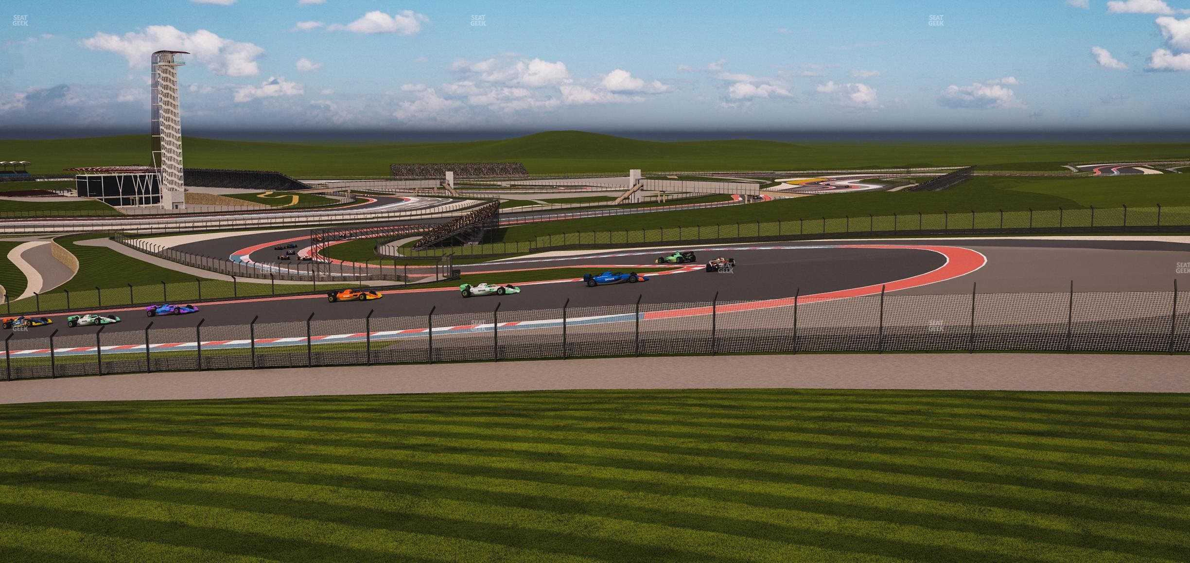 Circuit of The Americas - Section Turn 1 Grandstand 3 Seat View
