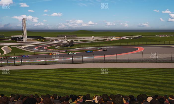 Circuit of The Americas - Section Turn 1 Grandstand 3 Seat View