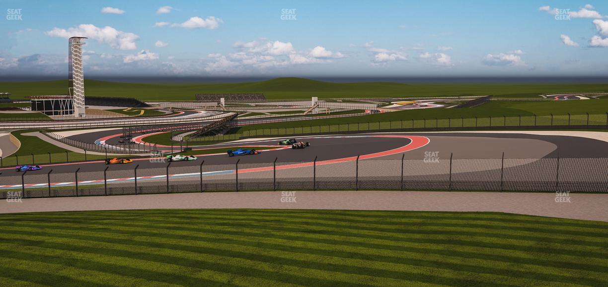 Circuit of The Americas - Section Turn 1 Grandstand 4 Seat View