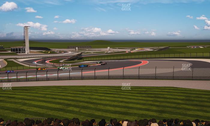 Circuit of The Americas - Section Turn 1 Grandstand 4 Seat View
