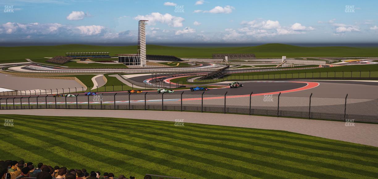 Circuit of The Americas - Section Turn 1 Grandstand 5 Seat View