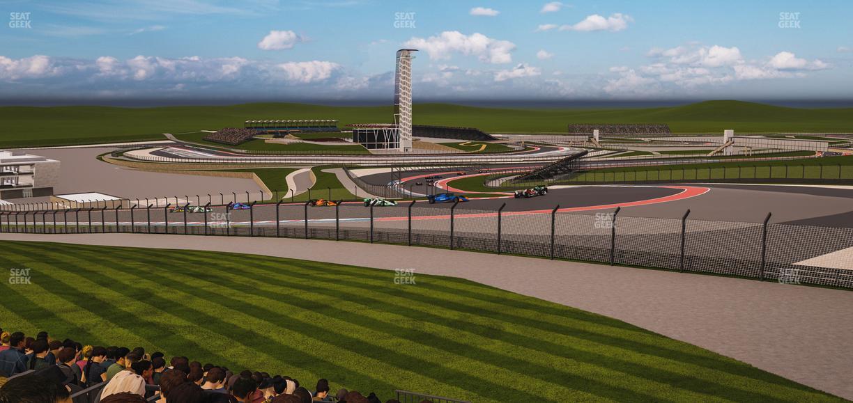 Circuit of The Americas - Section Turn 1 Grandstand 6 Seat View