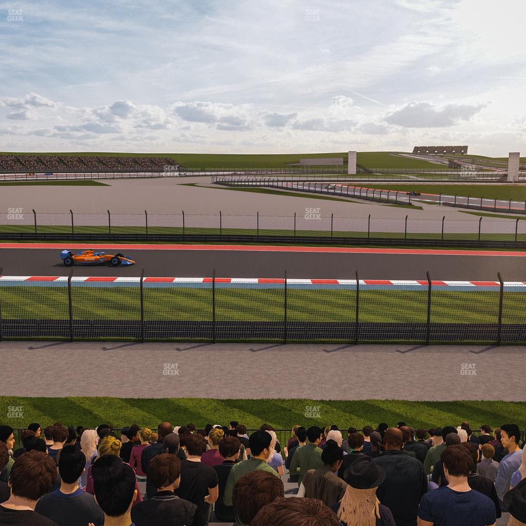 Circuit of The Americas - Section Turn 12 Bleachers 3 Seat View