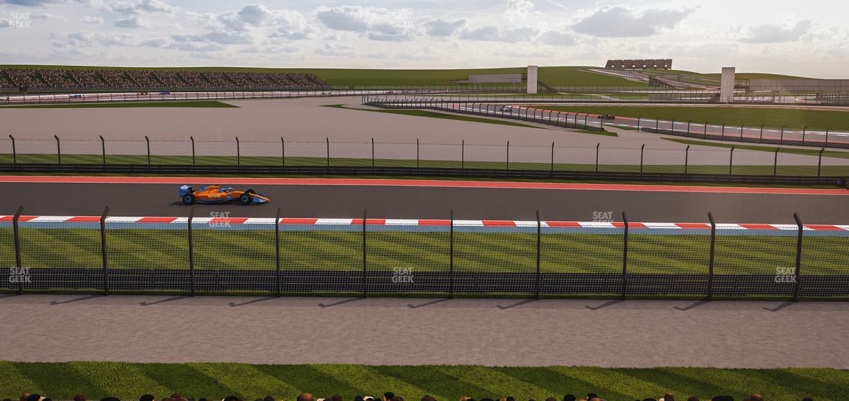 Circuit of The Americas - Section Turn 12 Bleachers 3 Seat View