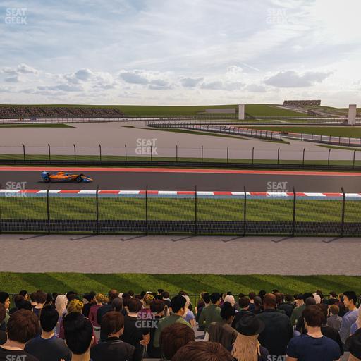 Circuit of The Americas - Section Turn 12 Bleachers 3 Seat View