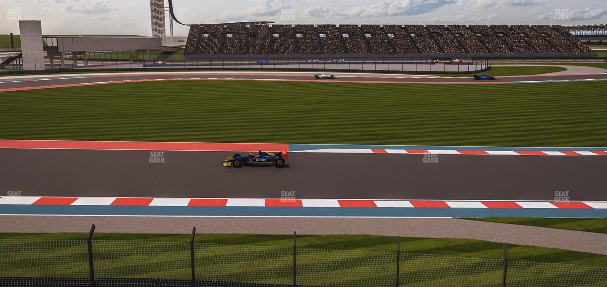 Circuit of The Americas - Section Turn 13 Cabanas Seat View