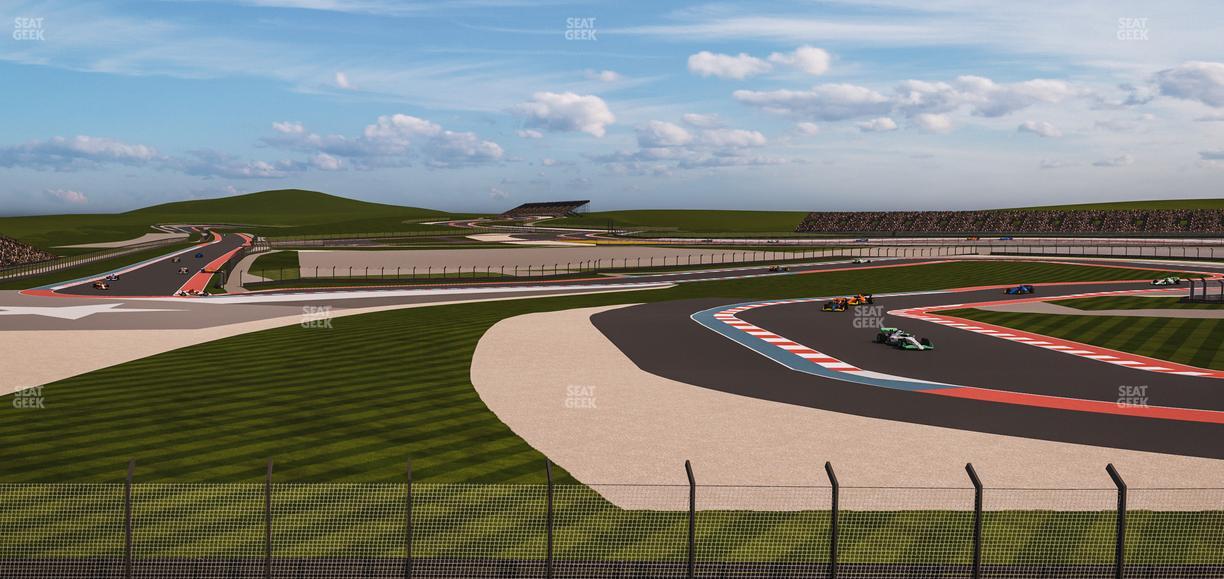 Circuit of The Americas - Section Turn 15 Grandstand 1 Seat View