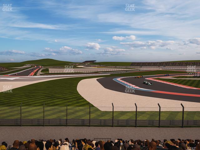 Circuit of The Americas - Section Turn 15 Grandstand 1 Seat View