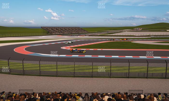 Circuit of The Americas - Section Turn 15 Grandstand 10 Seat View