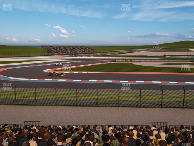 Circuit of The Americas - Section Turn 15 Grandstand 11 Seat View