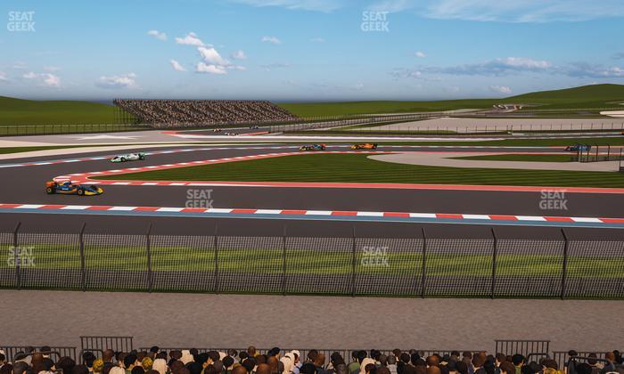 Circuit of The Americas - Section Turn 15 Grandstand 12 Seat View