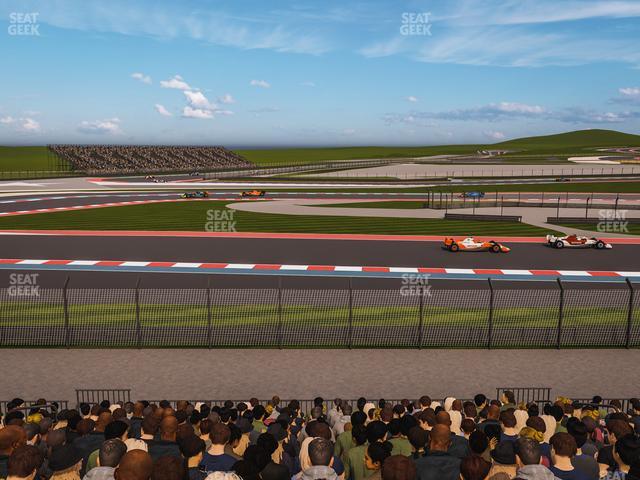 Circuit of The Americas - Section Turn 15 Grandstand 14 Seat View