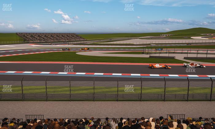 Circuit of The Americas - Section Turn 15 Grandstand 14 Seat View