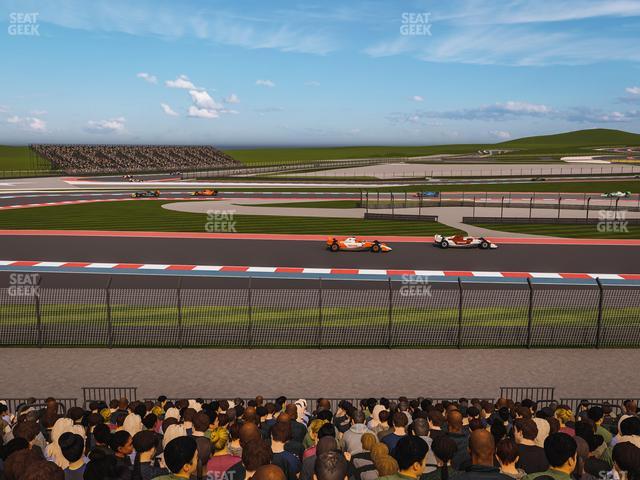 Circuit of The Americas - Section Turn 15 Grandstand 15 Seat View