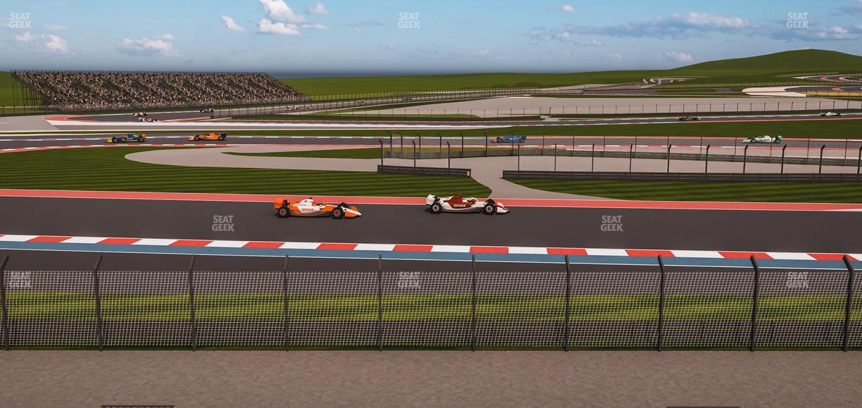 Circuit of The Americas - Section Turn 15 Grandstand 16 Seat View
