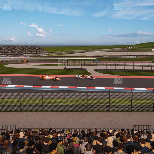 Circuit of The Americas - Section Turn 15 Grandstand 16 Seat View