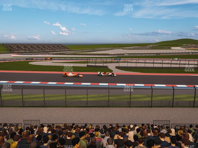 Circuit of The Americas - Section Turn 15 Grandstand 16 Seat View