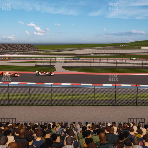Circuit of The Americas - Section Turn 15 Grandstand 17 Seat View