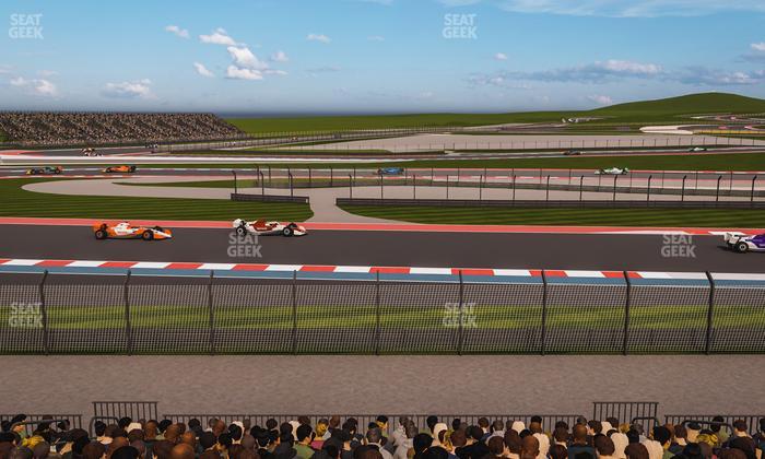Circuit of The Americas - Section Turn 15 Grandstand 17 Seat View