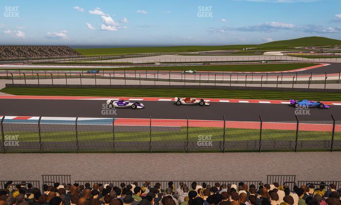 Circuit of The Americas - Section Turn 15 Grandstand 20 Seat View