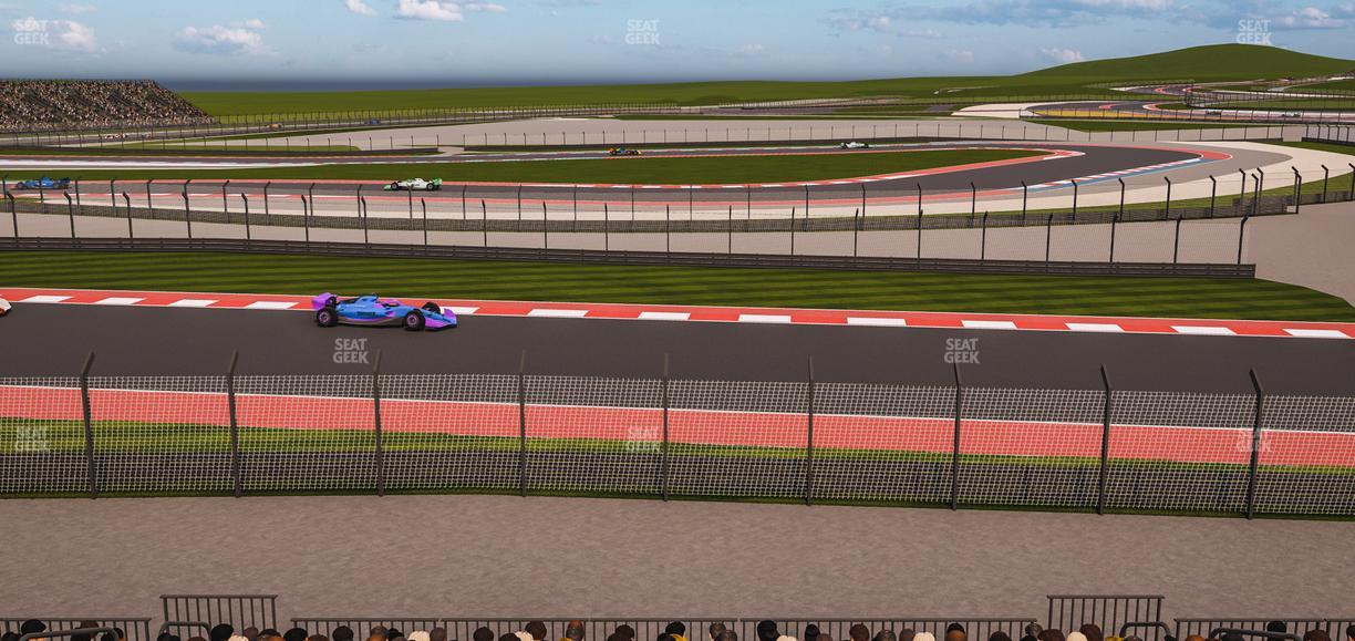 Circuit of The Americas - Section Turn 15 Grandstand 23 Seat View