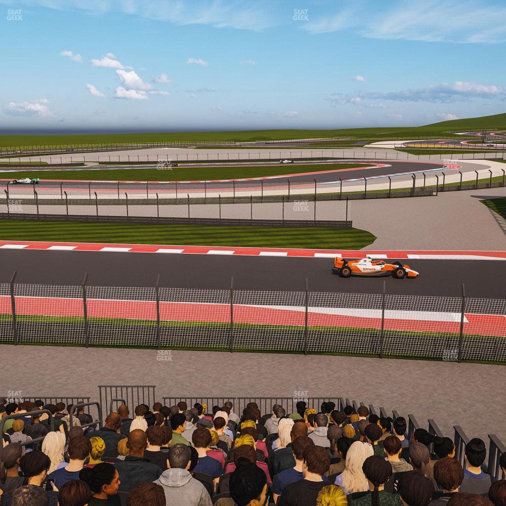 Circuit of The Americas - Section Turn 15 Grandstand 25 Seat View