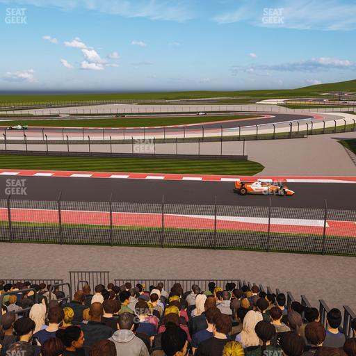 Circuit of The Americas - Section Turn 15 Grandstand 25 Seat View
