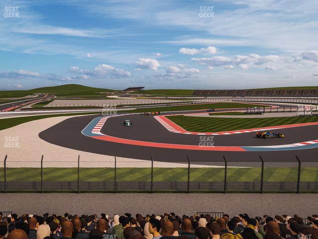 Circuit of The Americas - Section Turn 15 Grandstand 4 Seat View