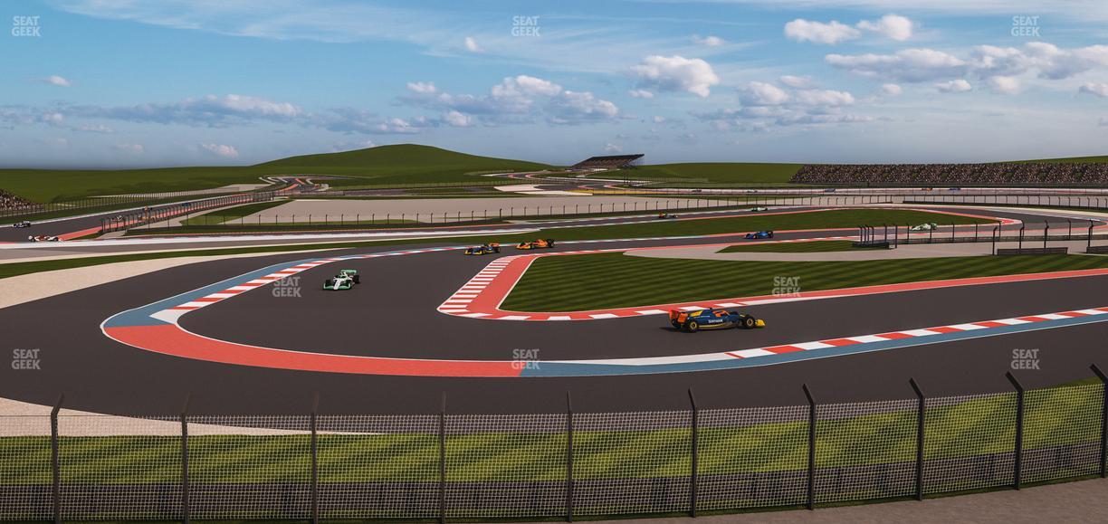 Circuit of The Americas - Section Turn 15 Grandstand 6 Seat View