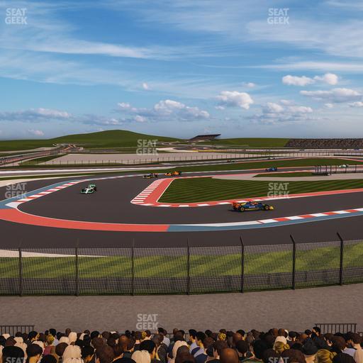 Circuit of The Americas - Section Turn 15 Grandstand 6 Seat View