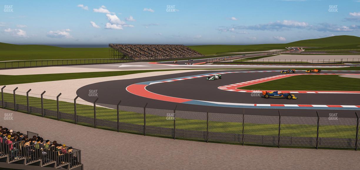 Circuit of The Americas - Section Turn 15 Grandstand 8 Seat View