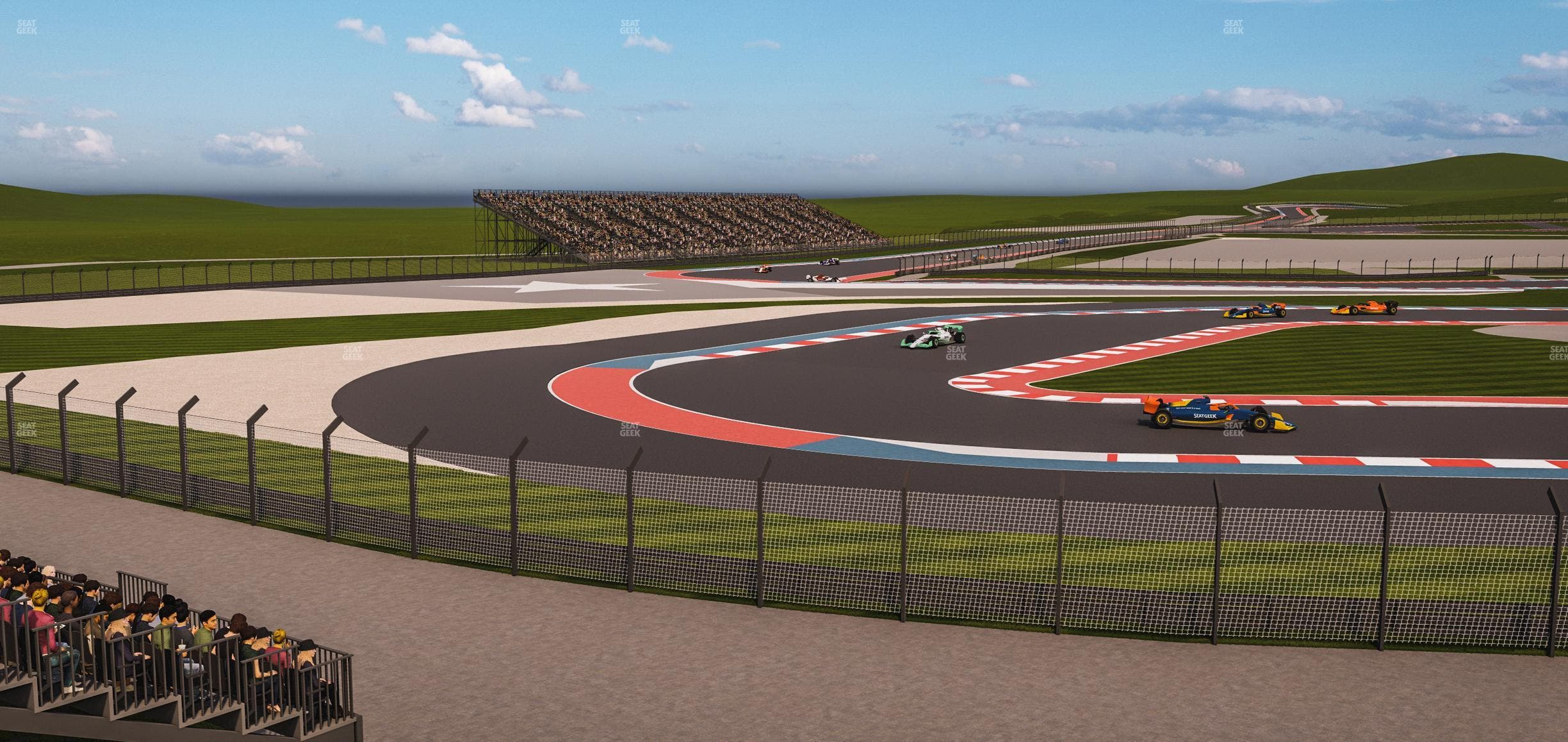 Circuit of The Americas - Section Turn 15 Grandstand 8 Seat View