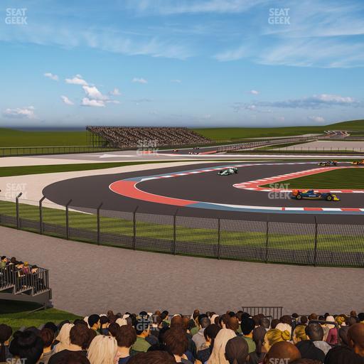 Circuit of The Americas - Section Turn 15 Grandstand 8 Seat View