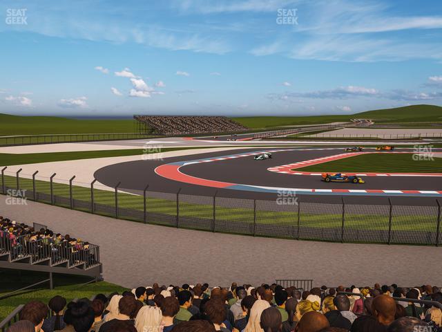 Circuit of The Americas - Section Turn 15 Grandstand 8 Seat View