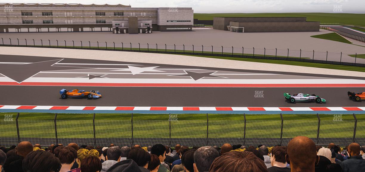 Circuit of The Americas - Section Turn 19 Bleachers 3 Seat View