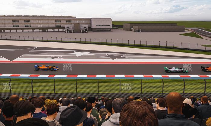 Circuit of The Americas - Section Turn 19 Bleachers 3 Seat View