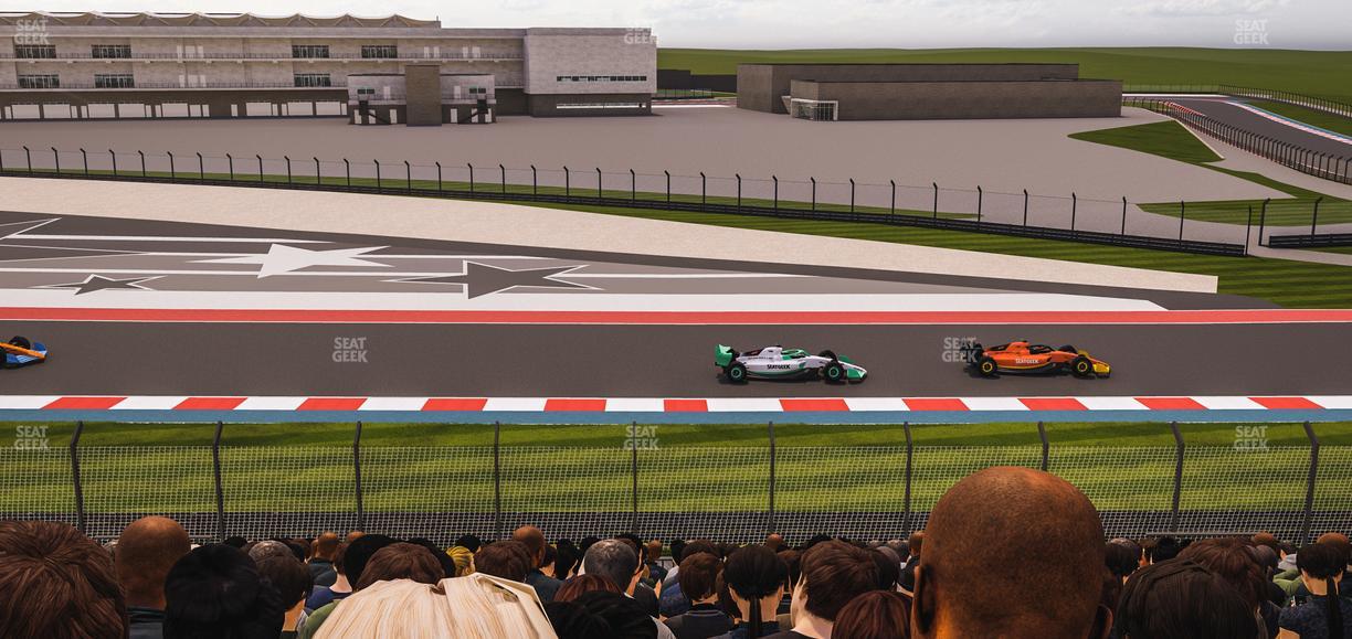 Circuit of The Americas - Section Turn 19 Bleachers 4 Seat View
