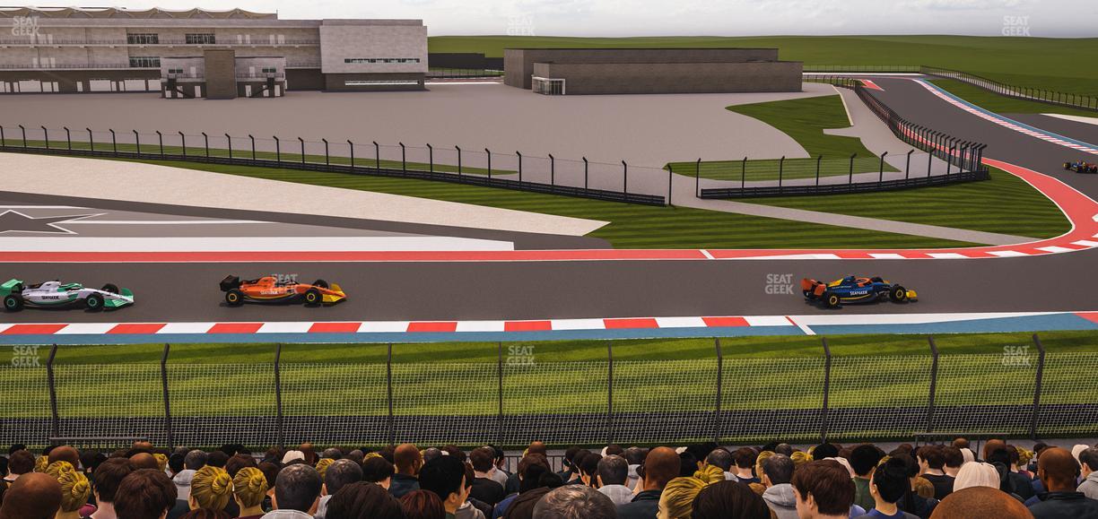 Circuit of The Americas - Section Turn 19 Bleachers 6 Seat View