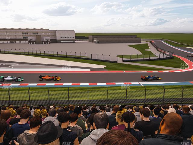 Circuit of The Americas - Section Turn 19 Bleachers 6 Seat View